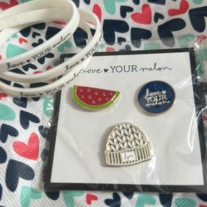 Love Your Melon Pins and Bracelets